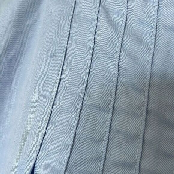 J.Crew Pleated A-Line Skirt Light Blue Cotton Blend Size 6 Petite - Picture 2 of 5